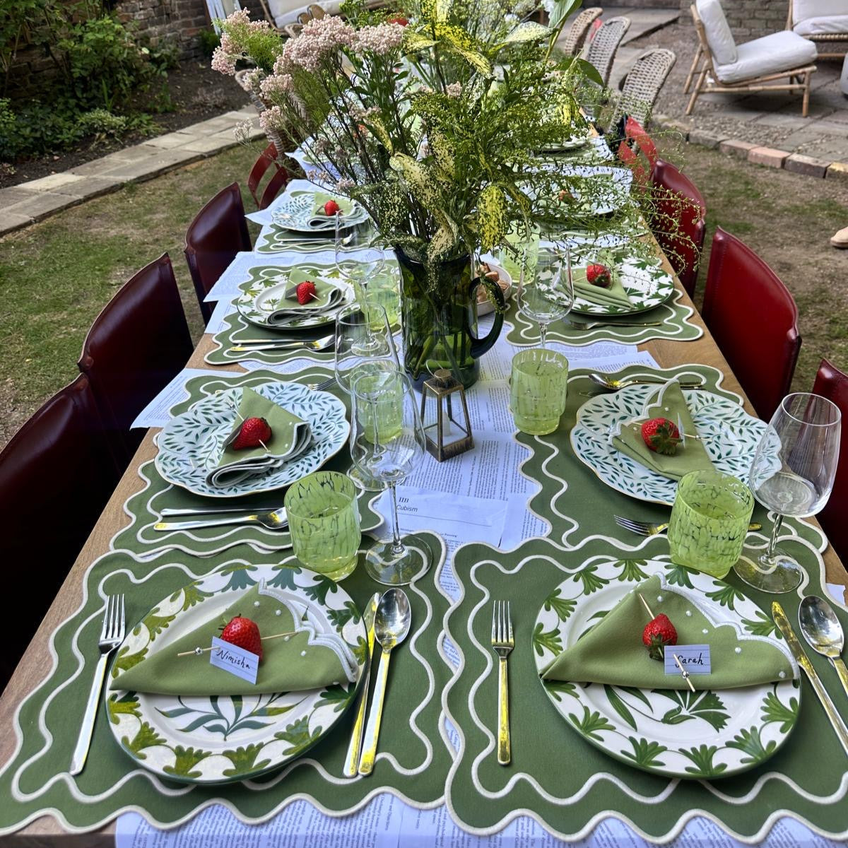 Rent: Meadow Green Placemat (45cm)