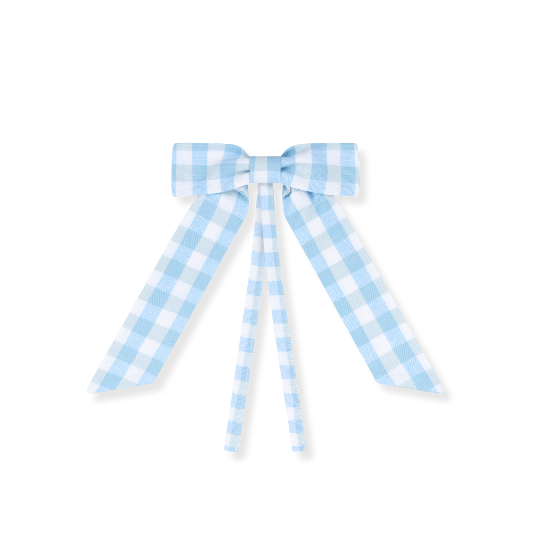 Rent: Blue Gingham Napkin Bows