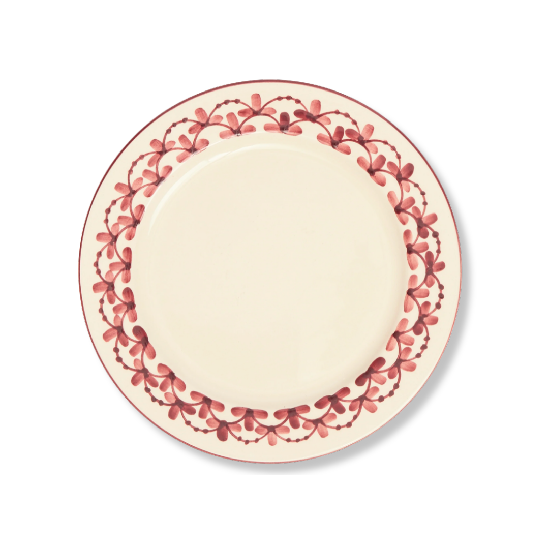 Rent: Ivy Burgundy Dinner Plate (26cm)