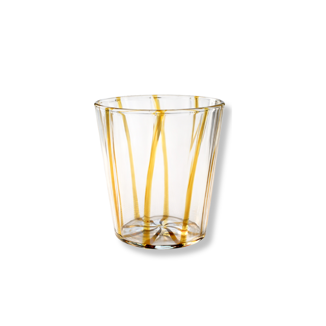 Rent: Ochre Stripe Tumbler (9.1cm)