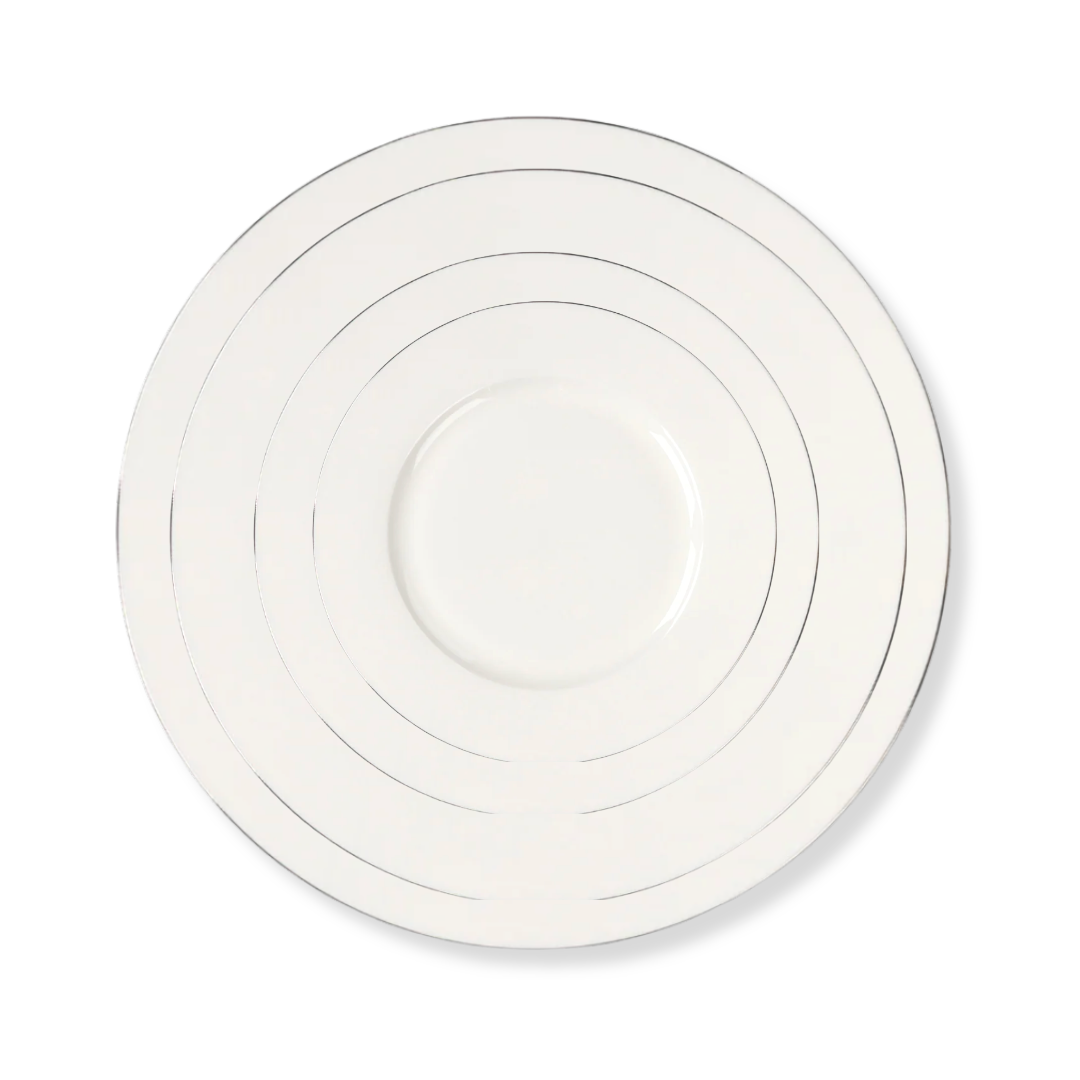 Rent: Selene Silver Dinner Set From