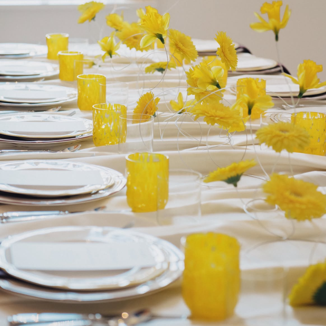 Rent: Dappled Yellow Tumbler (10cm)