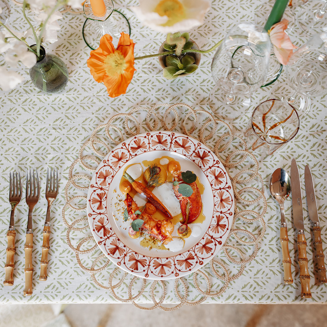 Rent: Esme Green Tablecloth