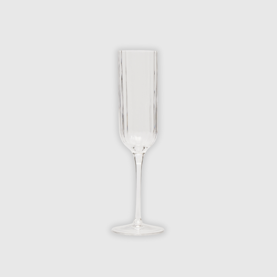 Rent: Ripple Champagne Flute Glass