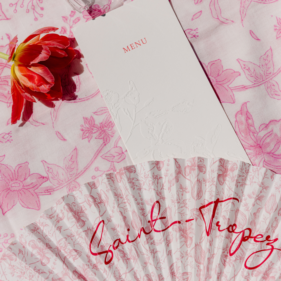 Rent: Allegra Pink Tablecloth