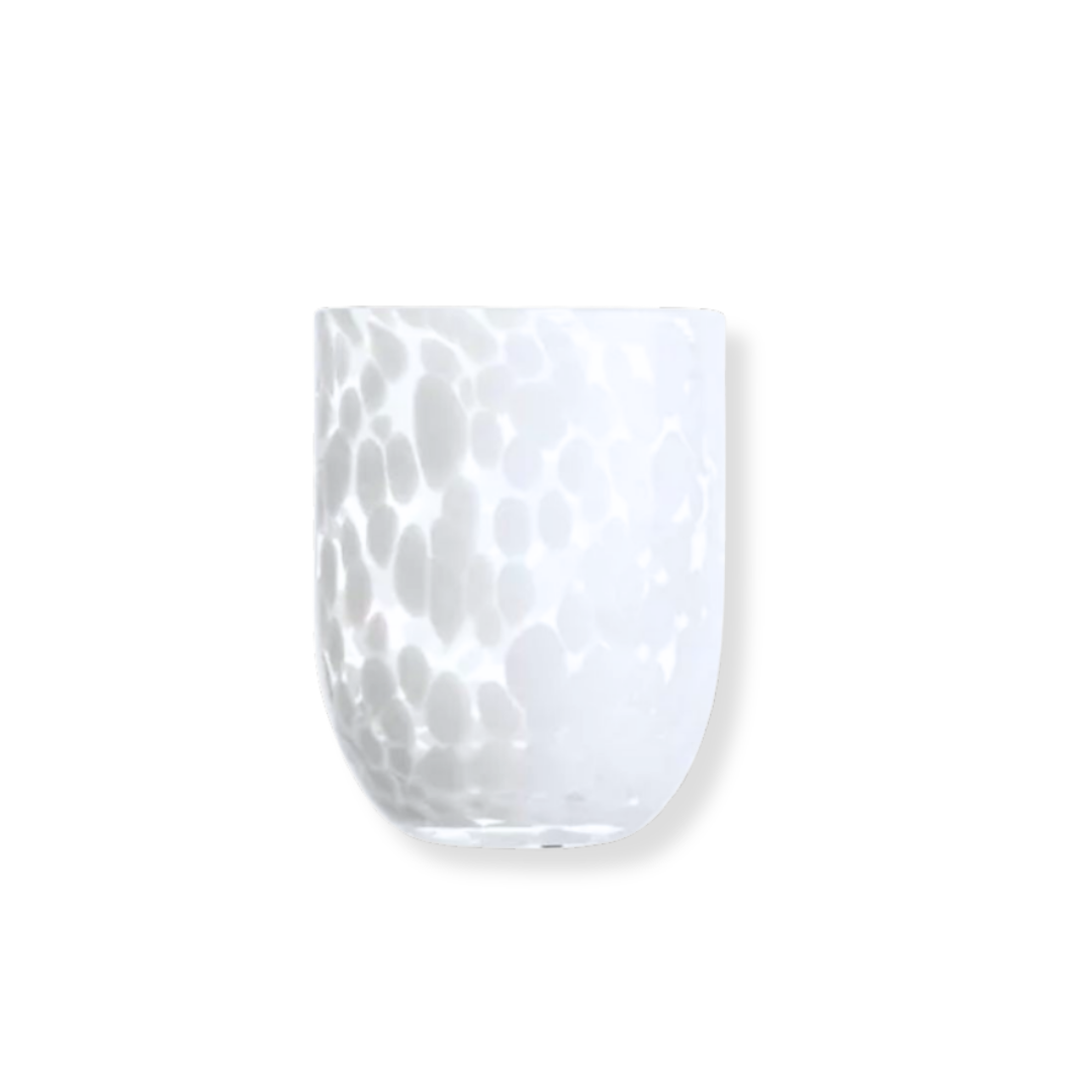 Rent: Dappled White Tumbler (10cm)