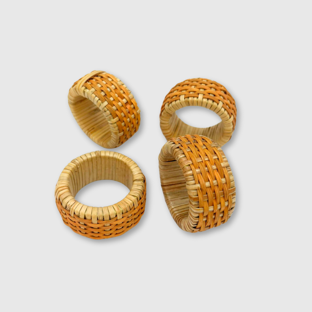 Terracotta Woven Napkin Ring (set of 4)