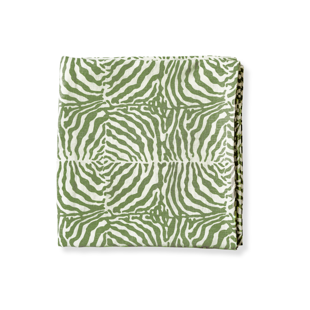 Archive Sale: Green Zebra Tablecloth (set of 3) (150 x 300cm)