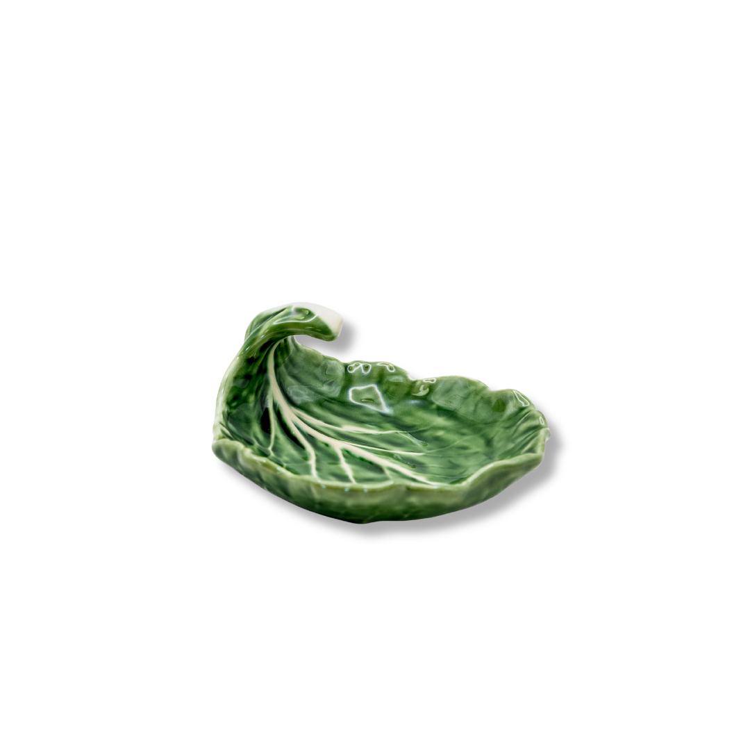 Rent: Tiny Green Cabbage Leaf Dish (12cm)