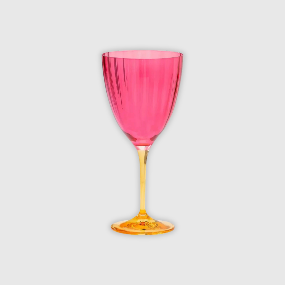 Rent: Jewel Pink Wine Glass