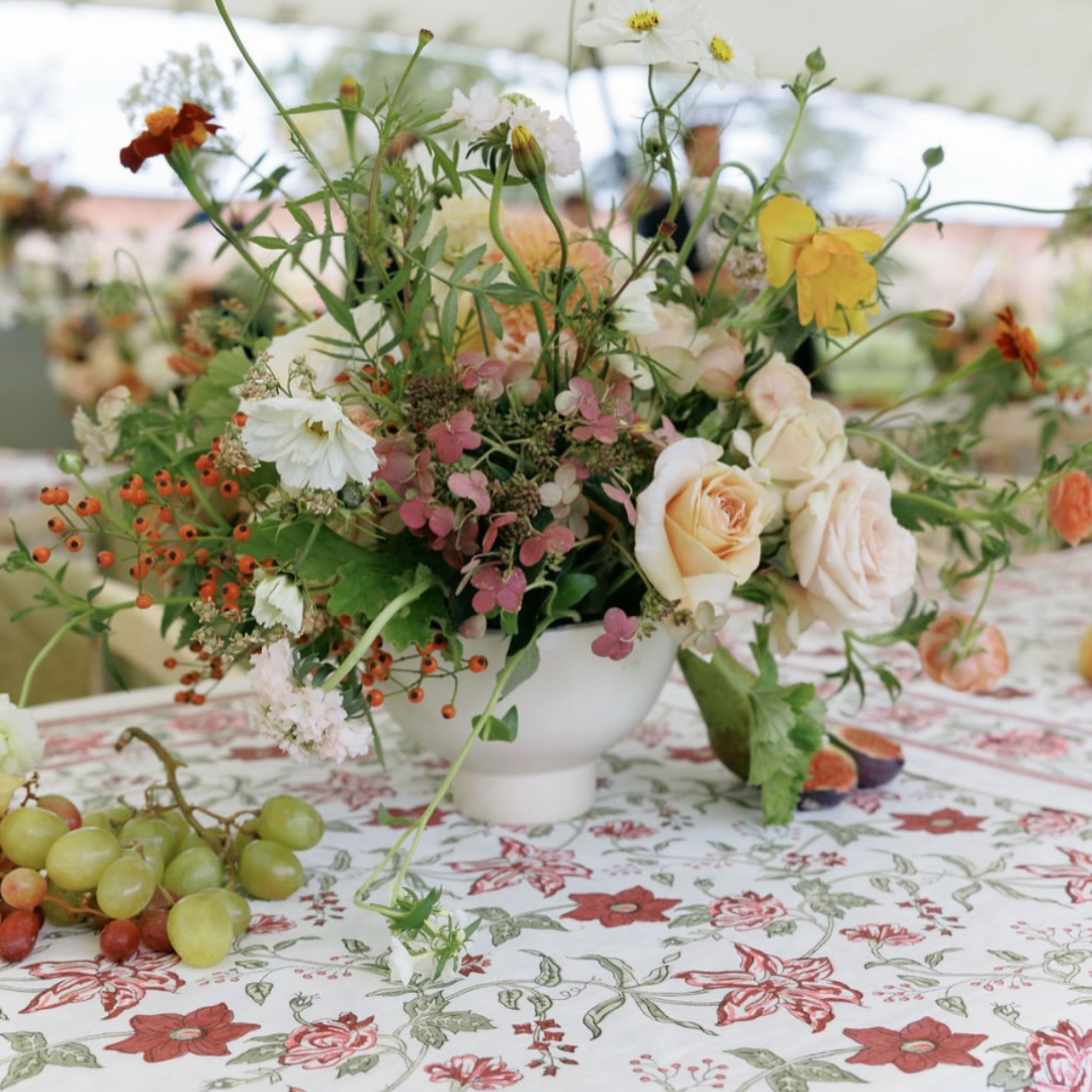 Rent: Allegra Red Tablecloth