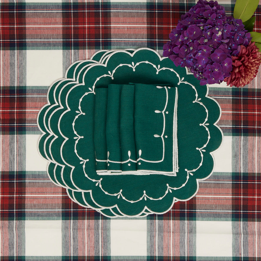 Poppy Forest Green Placemat (set of 4)