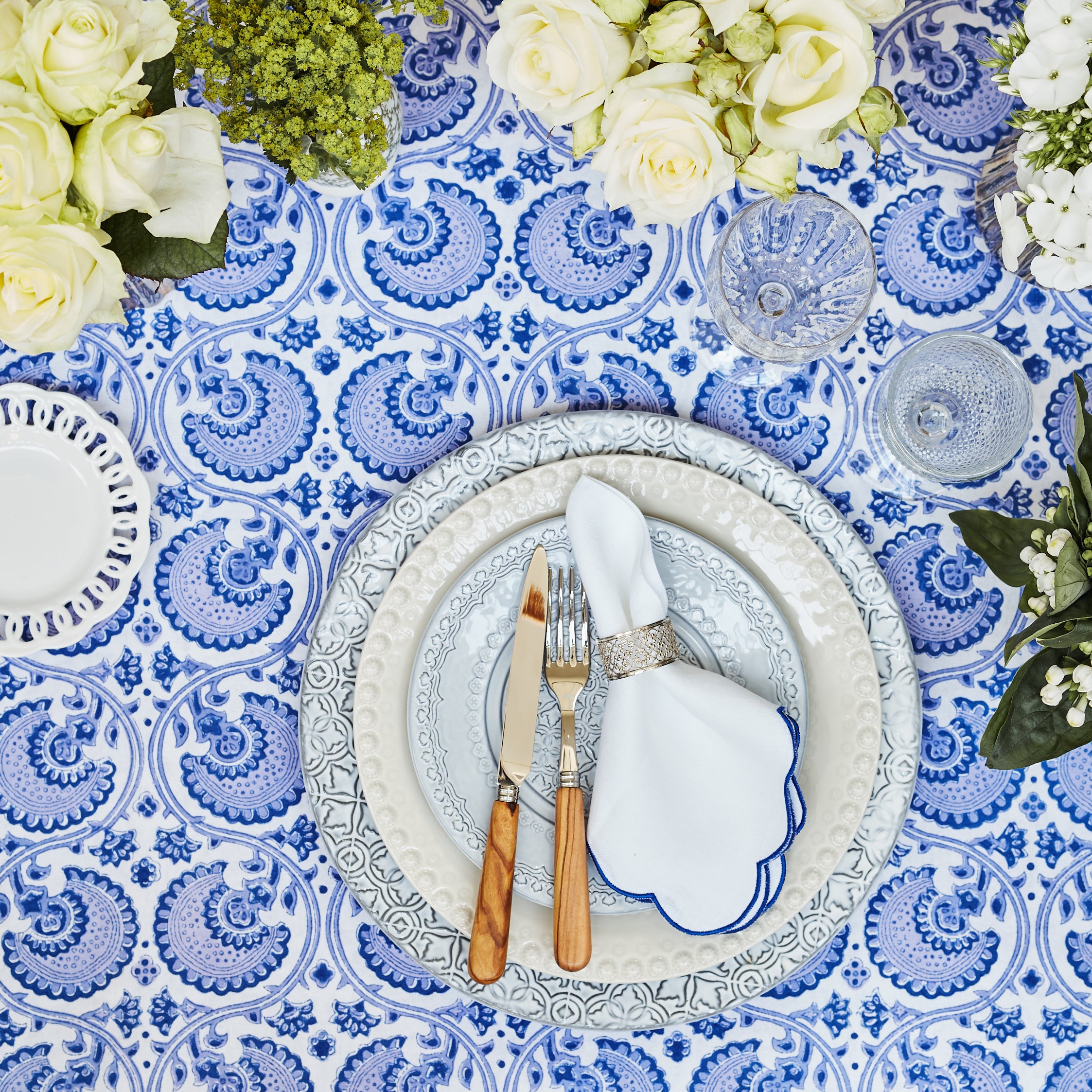 Rent: Darcey Blue Tablecloth