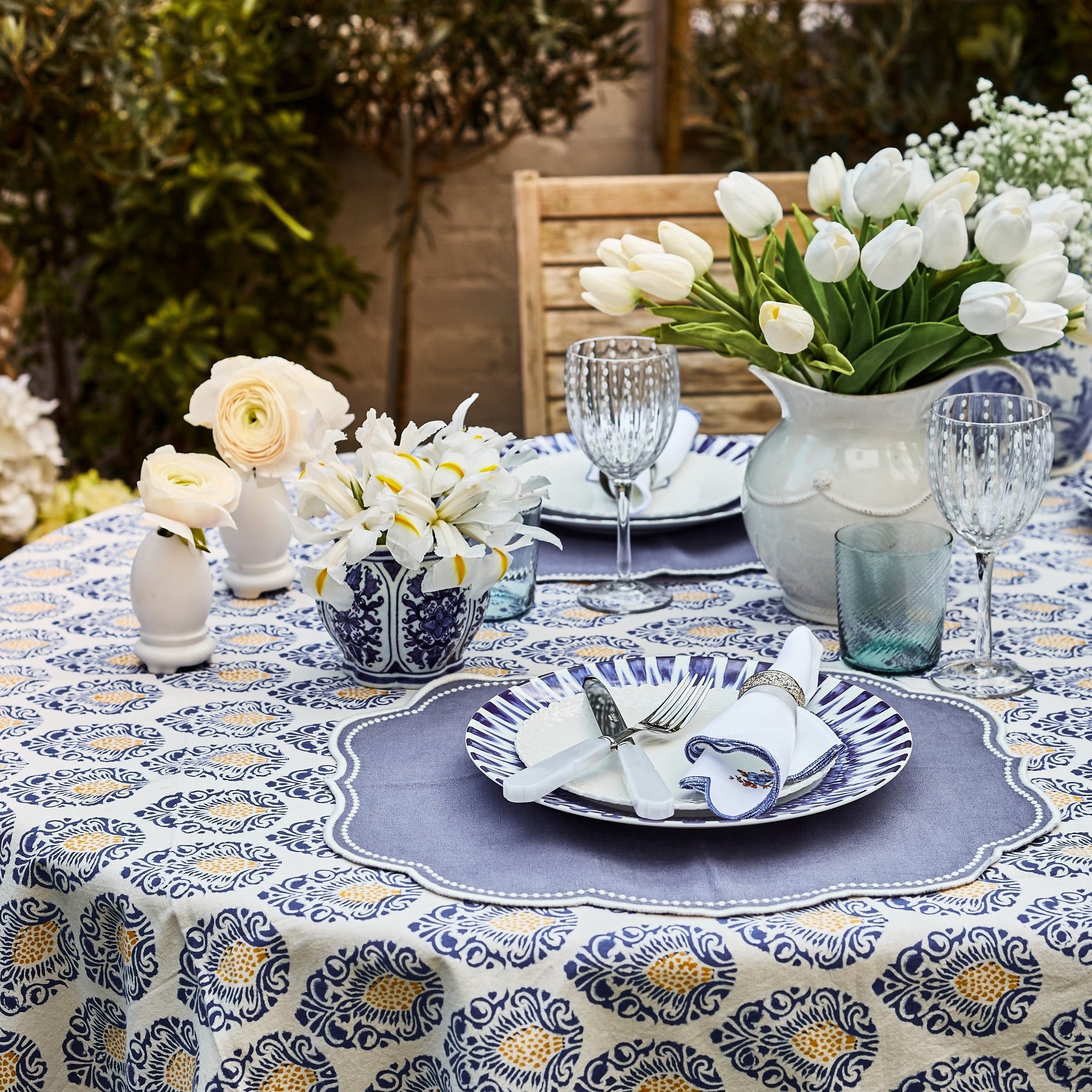 Rent: Bali Blue Tablecloth