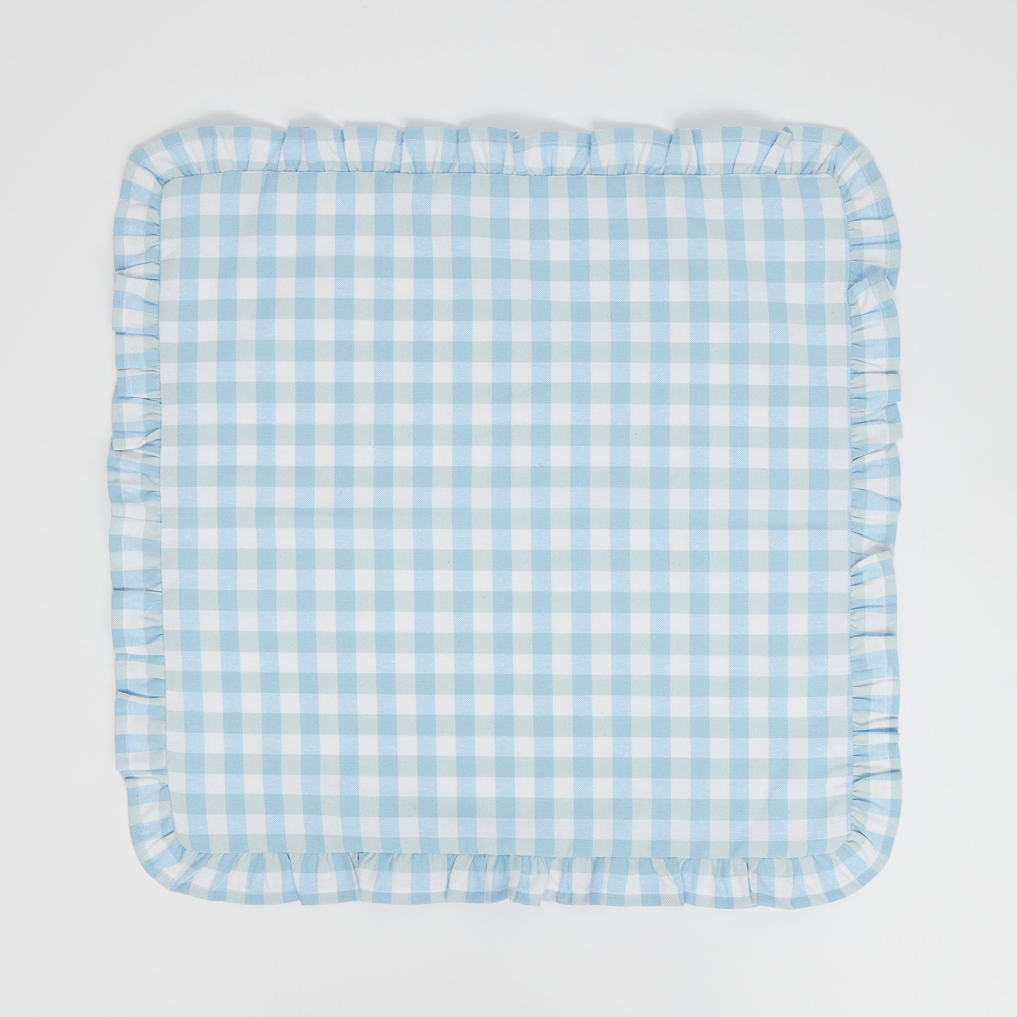 Soft Blue Gingham Placemats (set of 4)