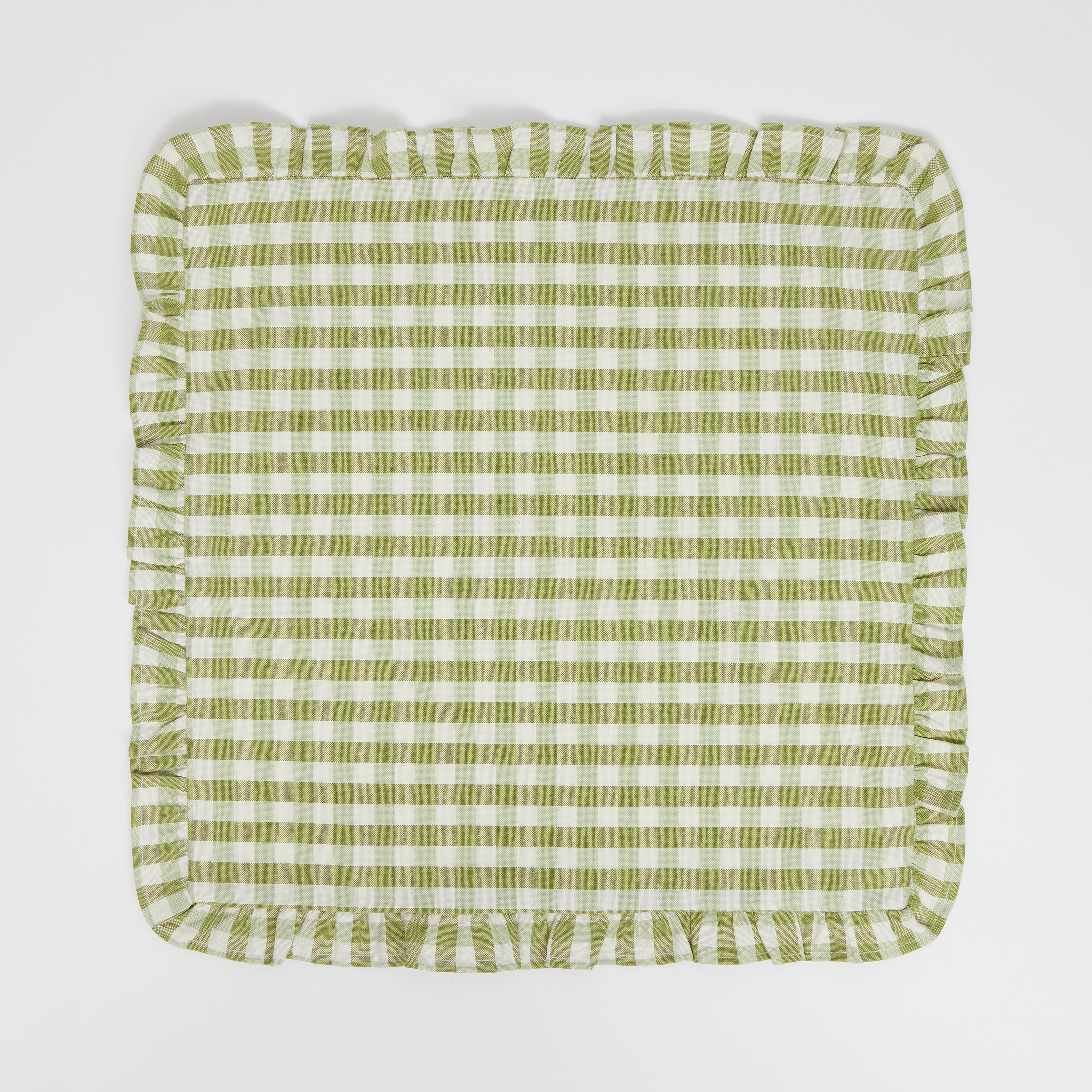 Summer Green Gingham Placemats (set of 4)