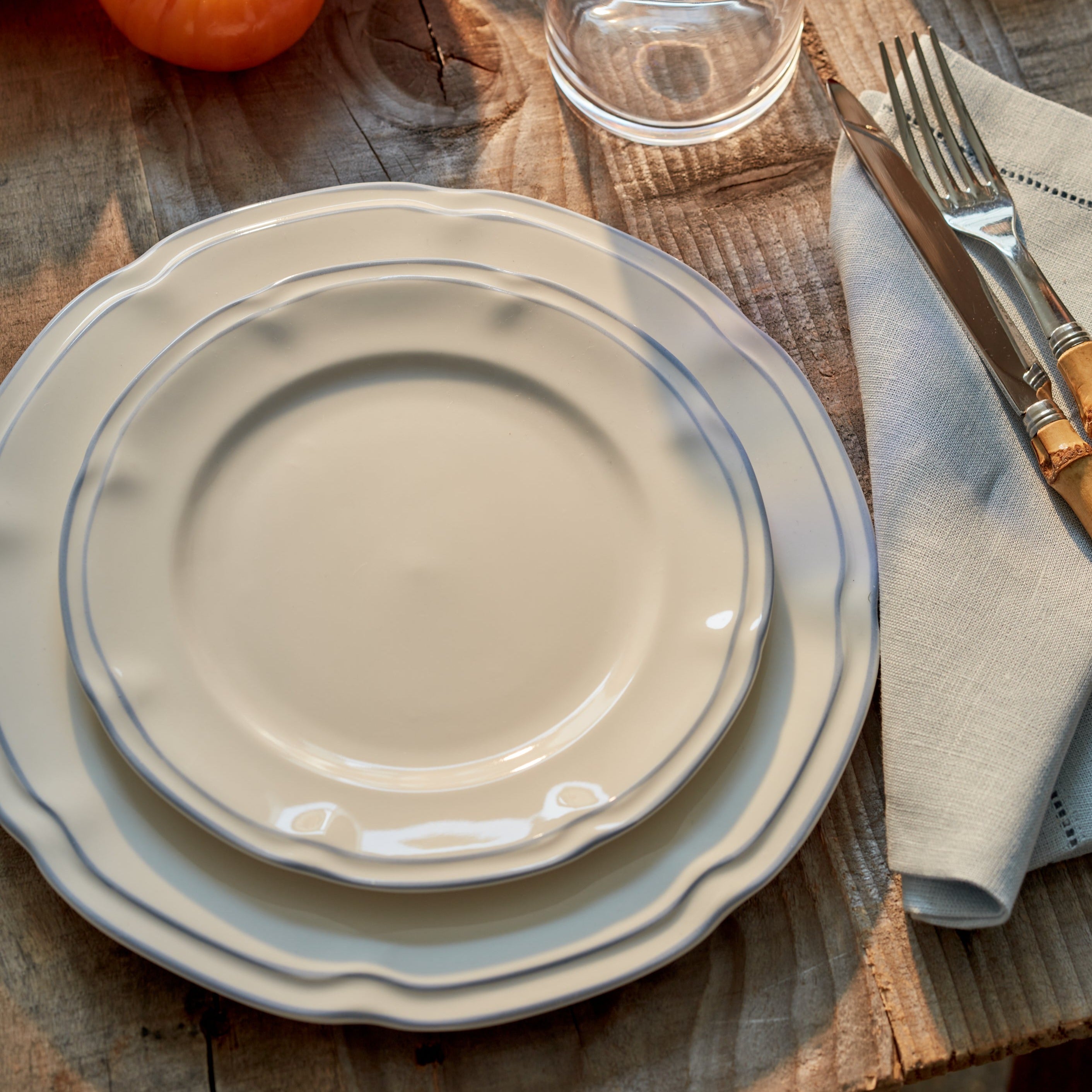 Provence Blue Starter Plate (set of 4) - 19.5cm