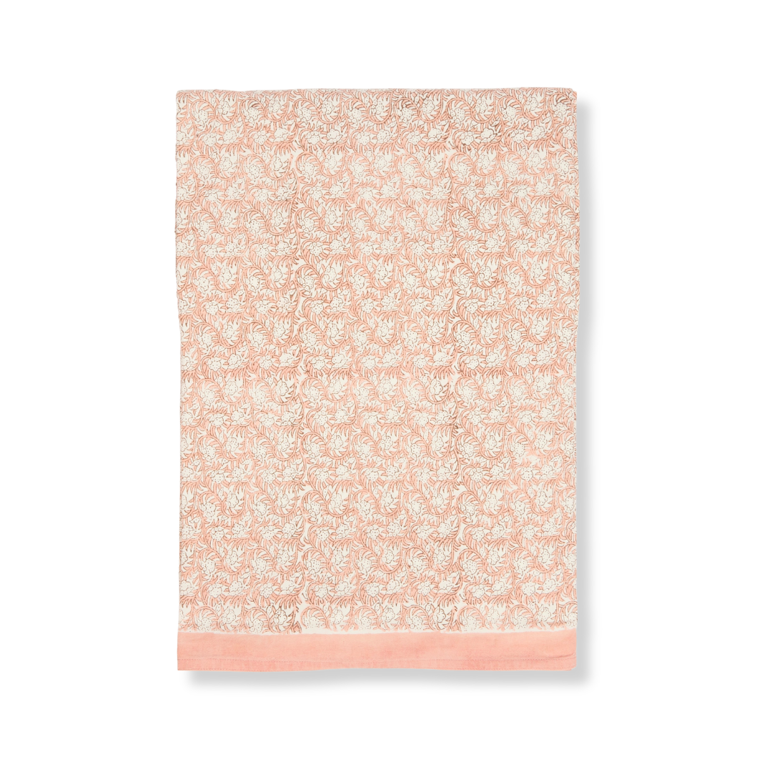 Rent: Pink Rosebud Tablecloth