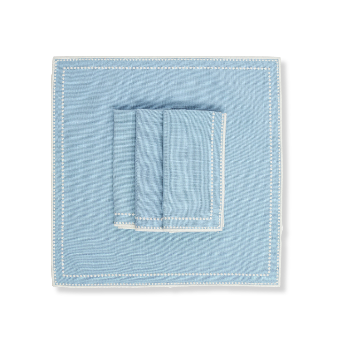 Rent: Daisy Blue Napkin (40x40cm)