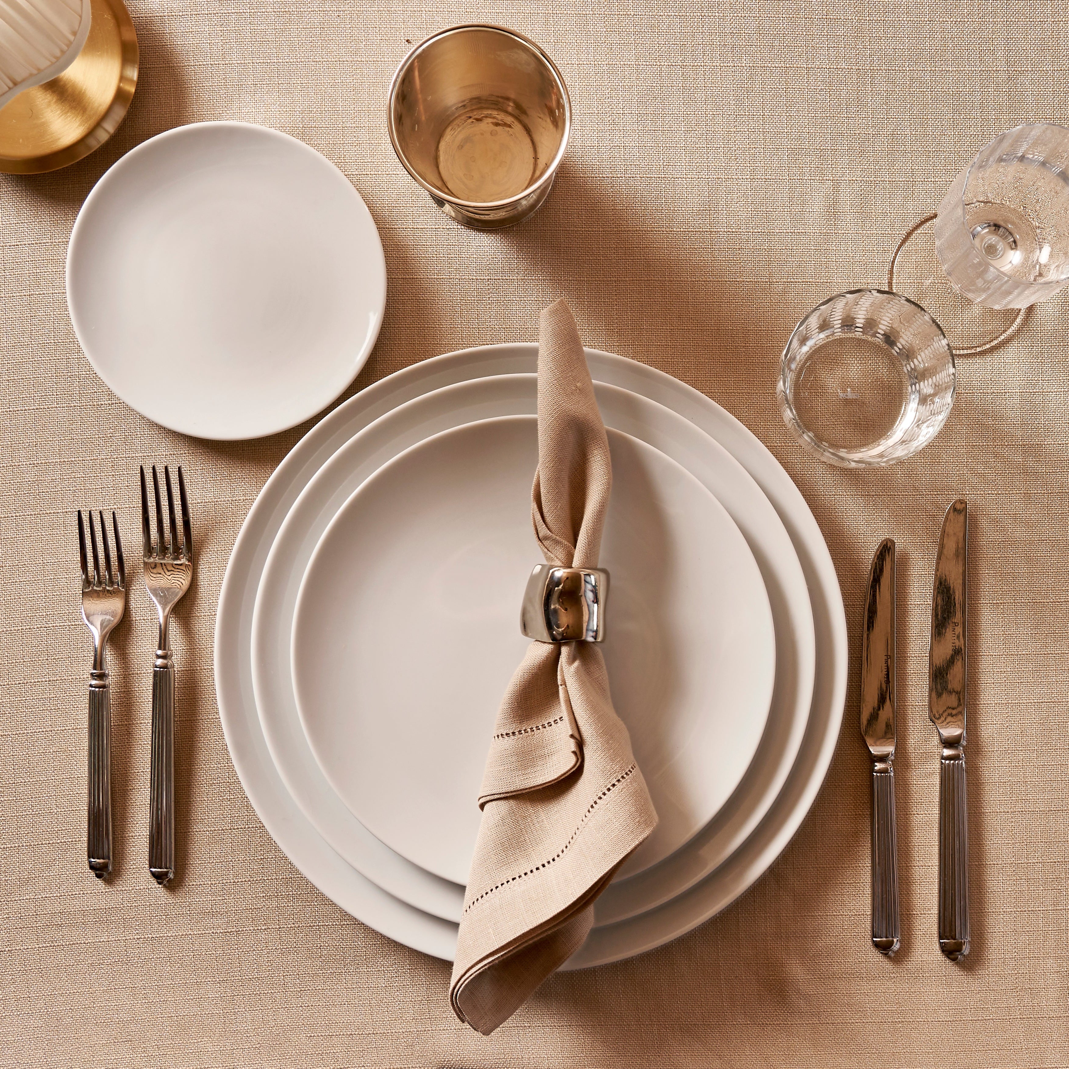 Rent: Classic White Dinner Set From