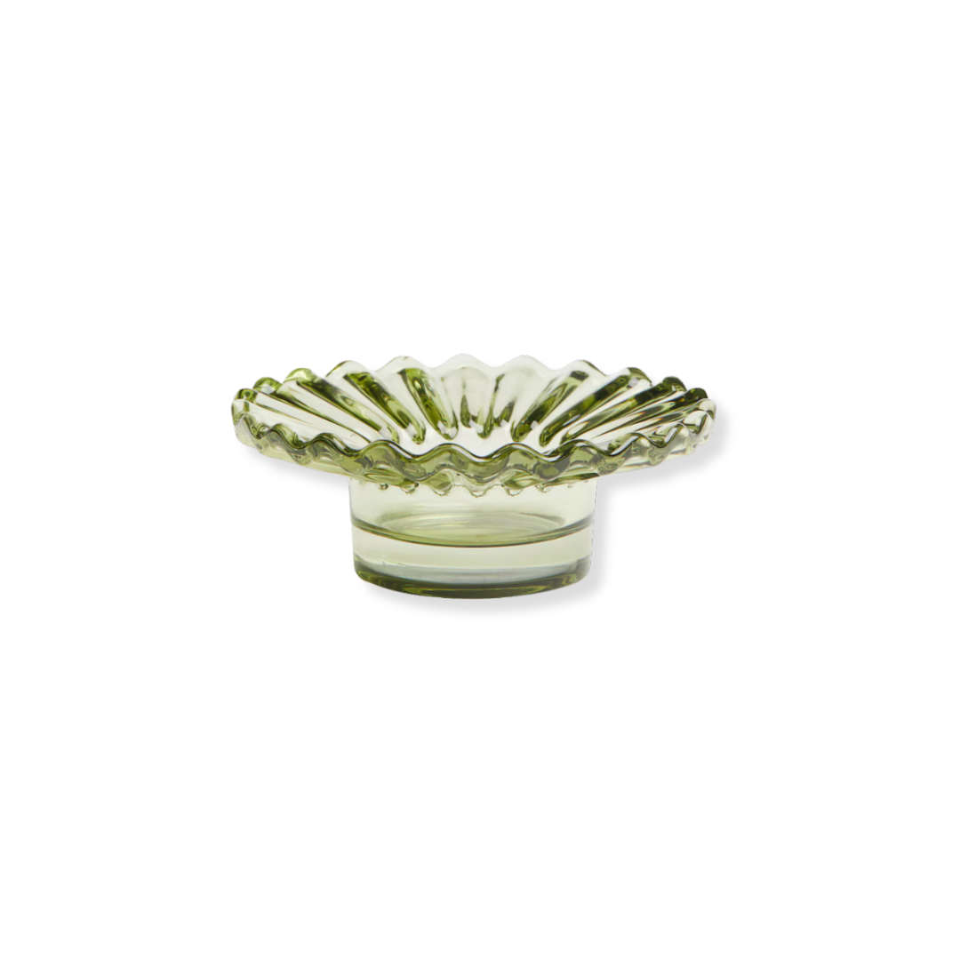 Rent: Light Green Flower Tealight Holder (4cm)