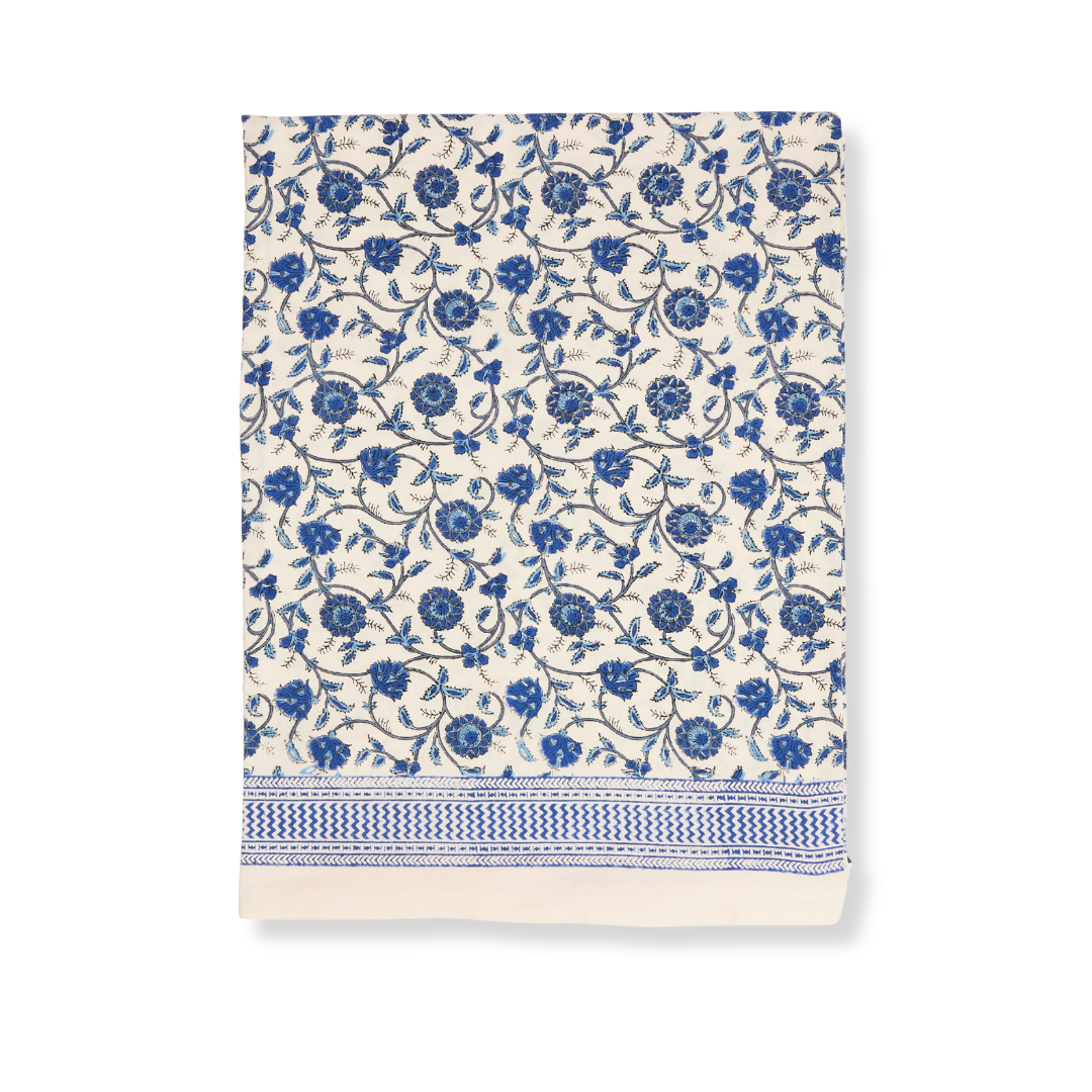 Rent: Blue Petals Tablecloth
