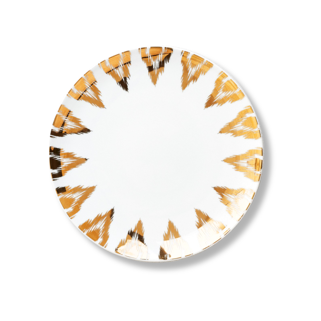 Rent: Les Ottomans Gold Ikat Dinner (27cm)