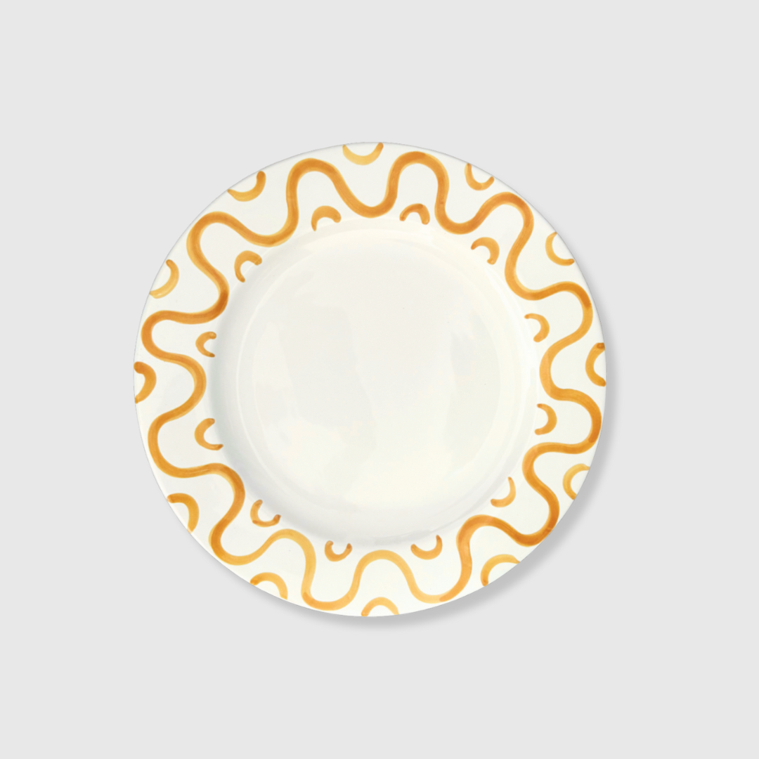 Wave Amber Starter Plates - 22cm