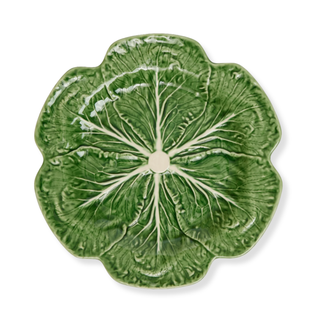 Rent: Green Cabbage Leaf Charger (30cm)