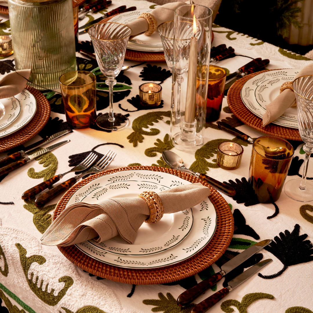 Archive Sale: Forest Suzani Tablecloth (180 x 300cm)