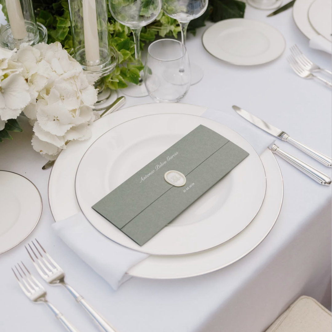 Rent: Selene Silver Dinner Set From