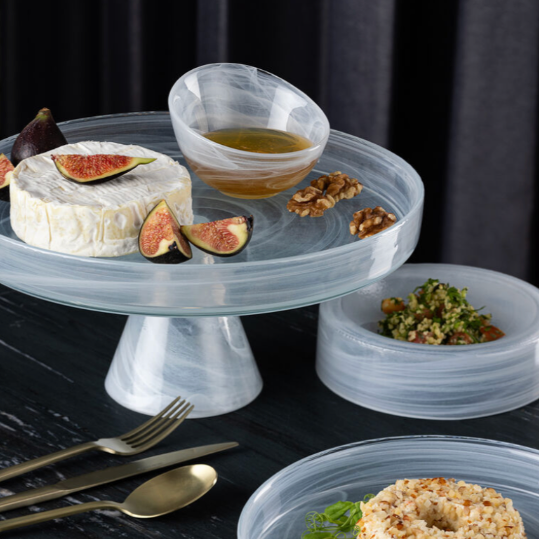 Rent: Glass White Dip Bowl