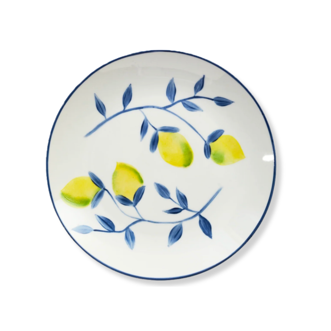Preloved Sale: Ischia Lemon Blue Dinner (set of 6) (26cm)