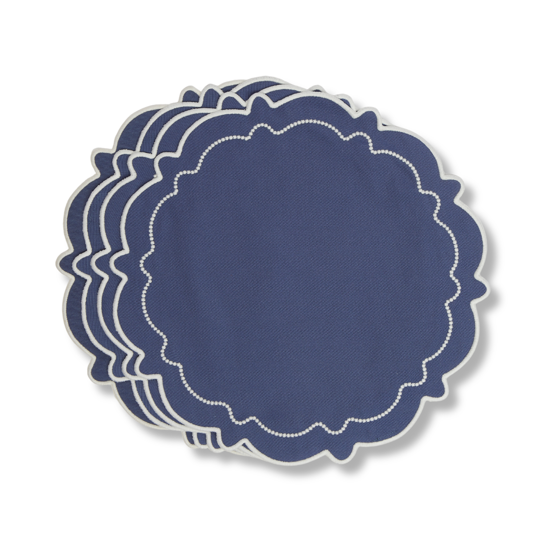 Rent: Abigail Blue Placemat (40cm)