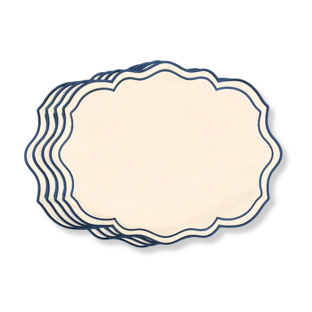 Wholesale: Embroidered Sapphire Placemats