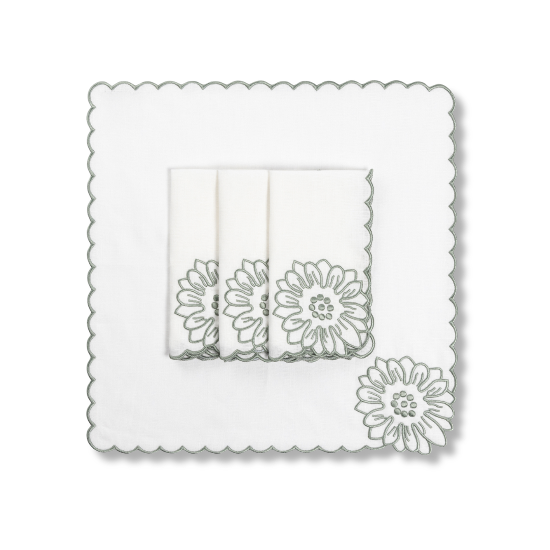 Rent: Margherita Green Napkin (40x40cm)