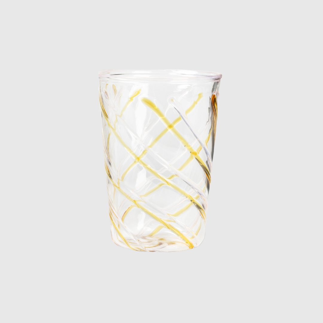 Rent: Pink & Amber Swirl Glass