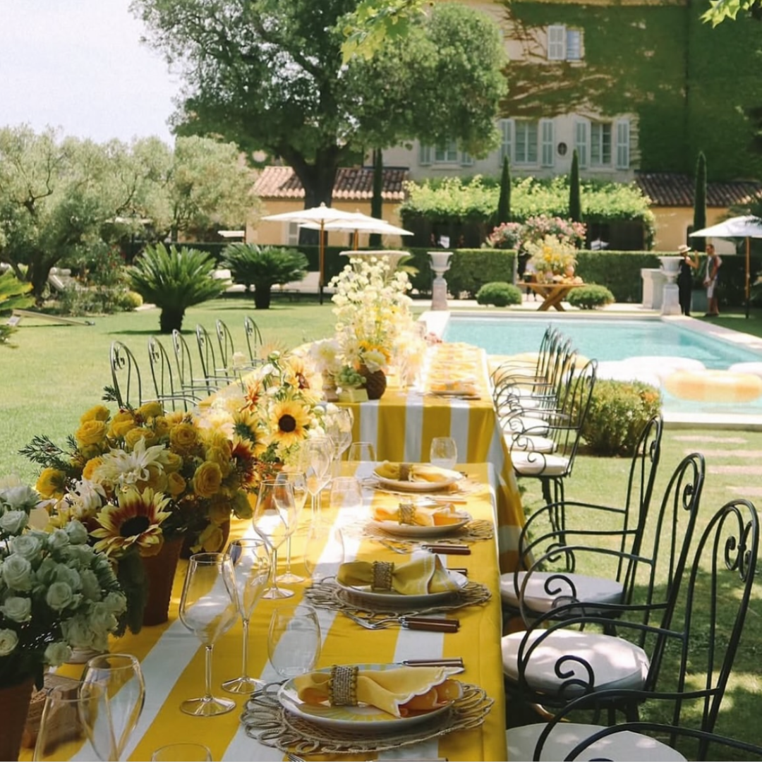 Yellow Beaded Napkin Ring (set of 4)