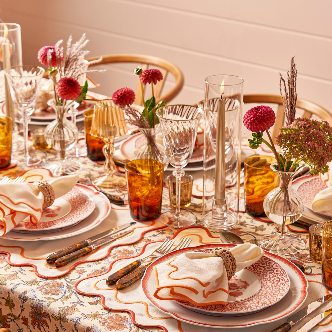 Embroidered Clementine Napkins