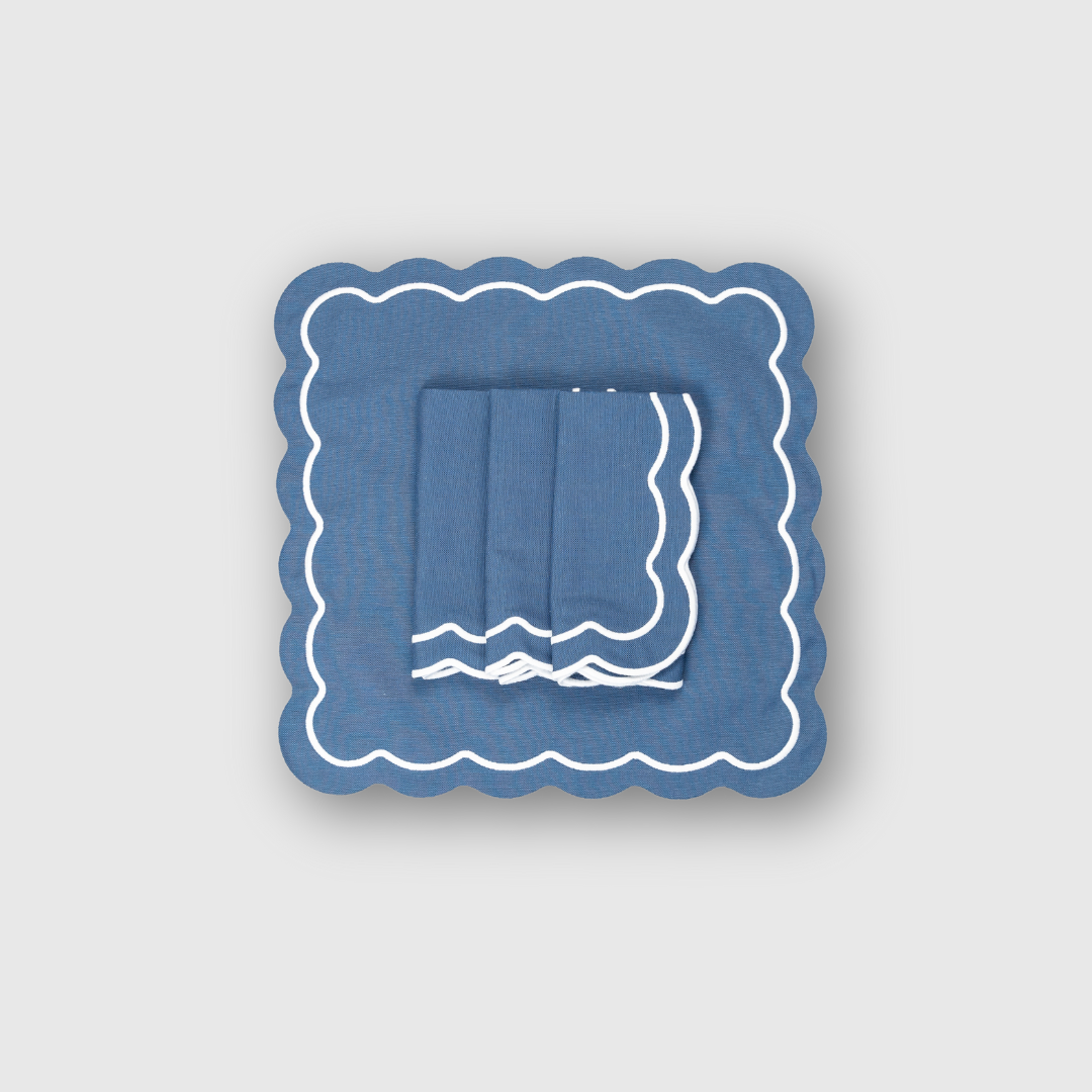 Embroidered Skye Napkins (Set of 4)