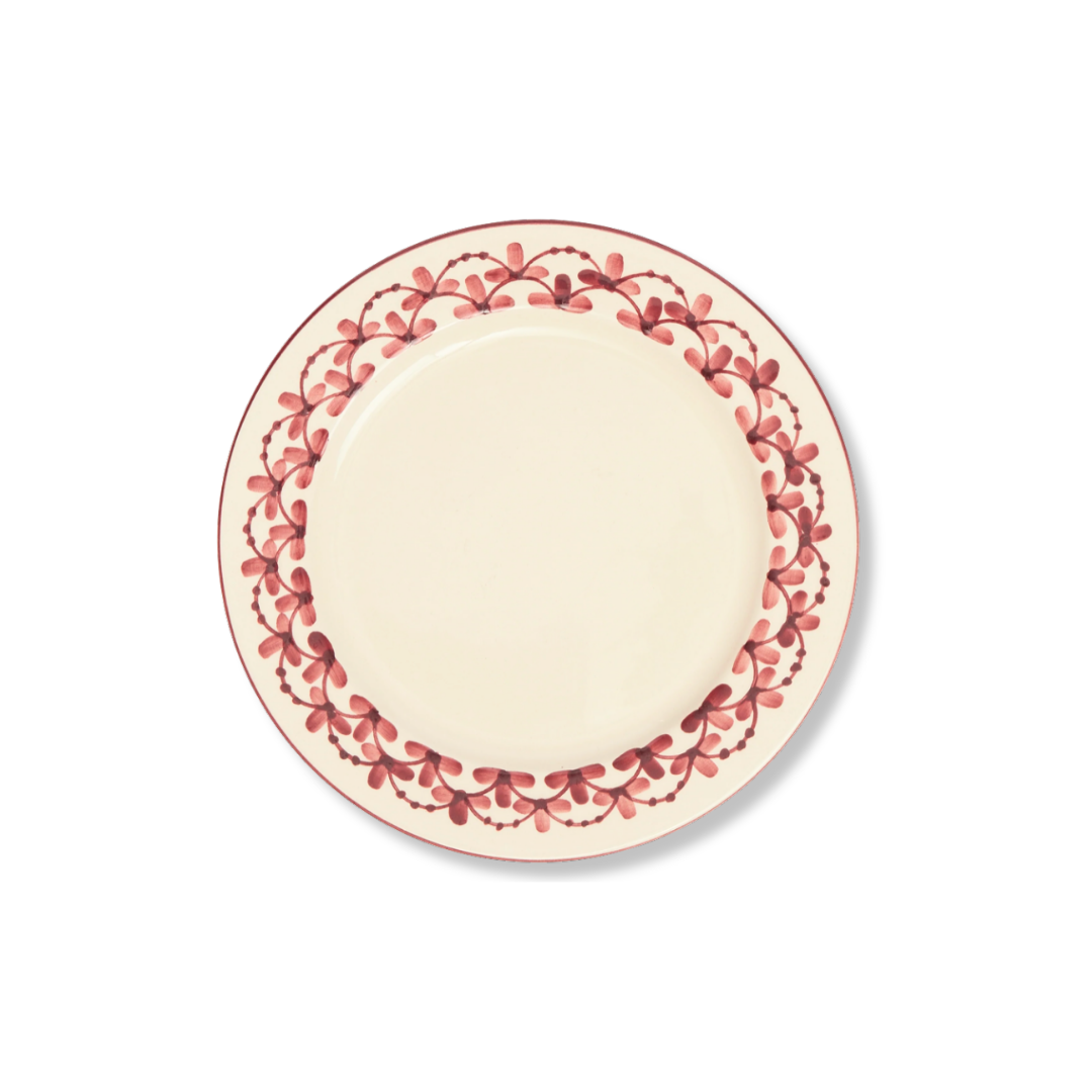Rent: Ivy Burgundy Dessert Plate (22cm)