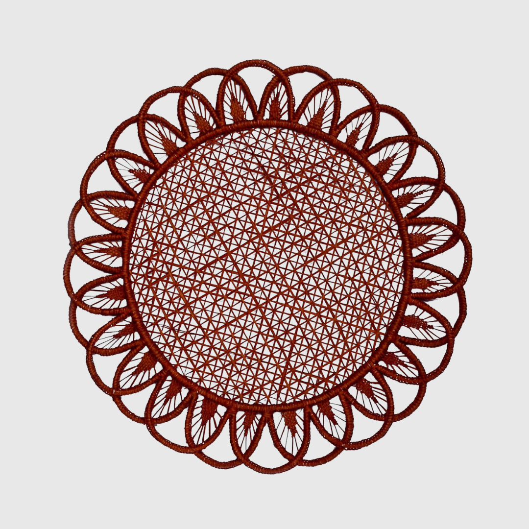 Rent: Juniper Handwoven Burgundy Placemat