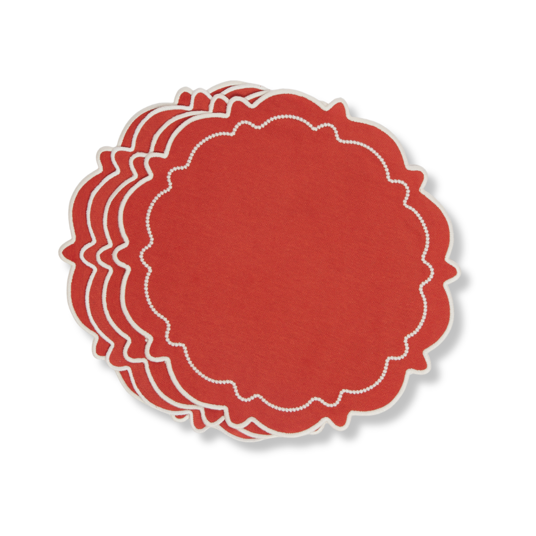 Rent: Burnt Orange Placemat (40cm)