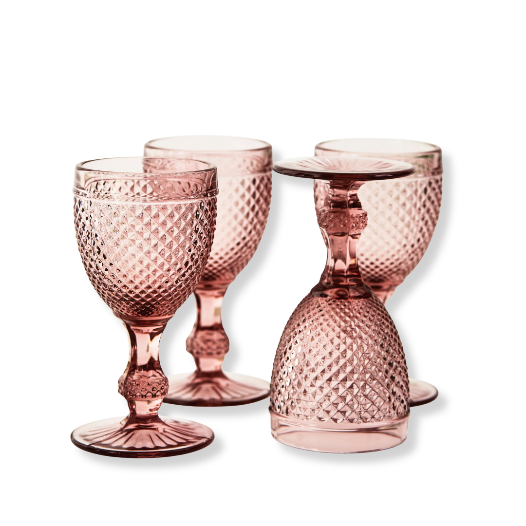 Rent: Small Purple Vintage Wine Glass (17cm)