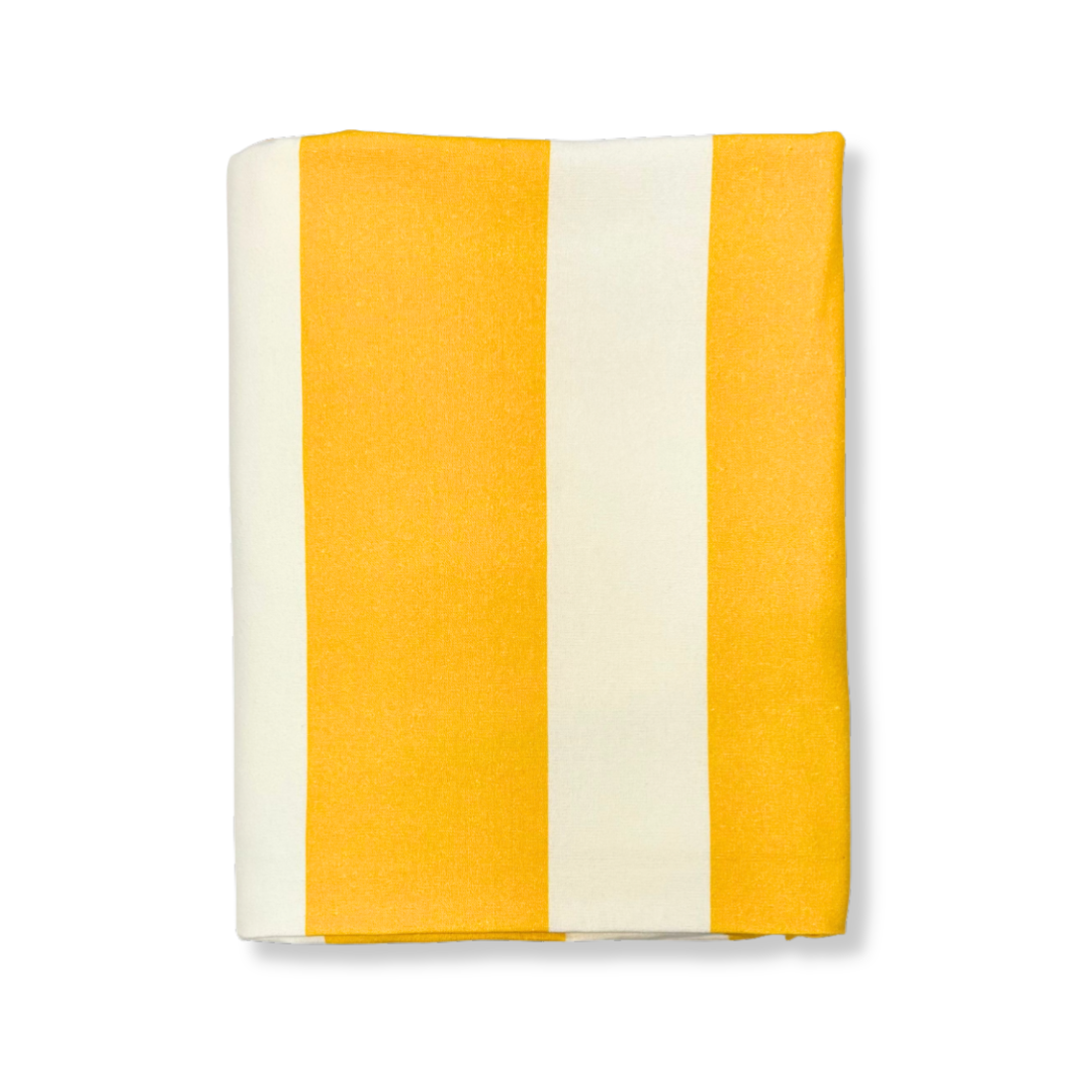 Rent: Yellow Stripe Tablecloth