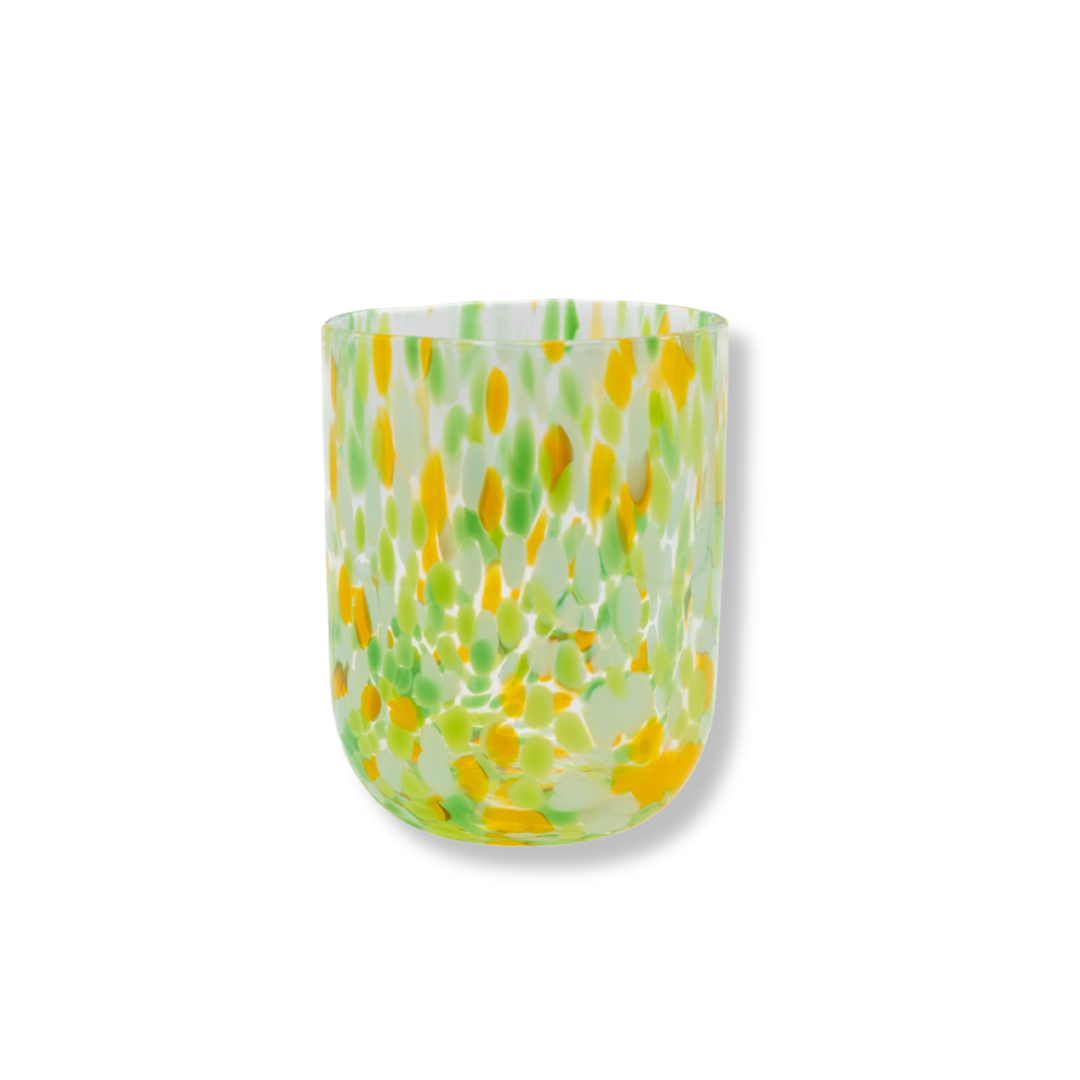 Rent: Dappled Multi Colour Tumbler (10cm)