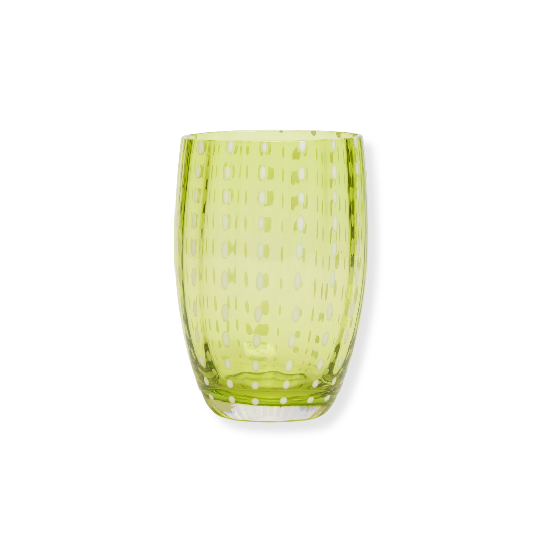 Rent: Apple Green Speckled Tumbler (11cm)