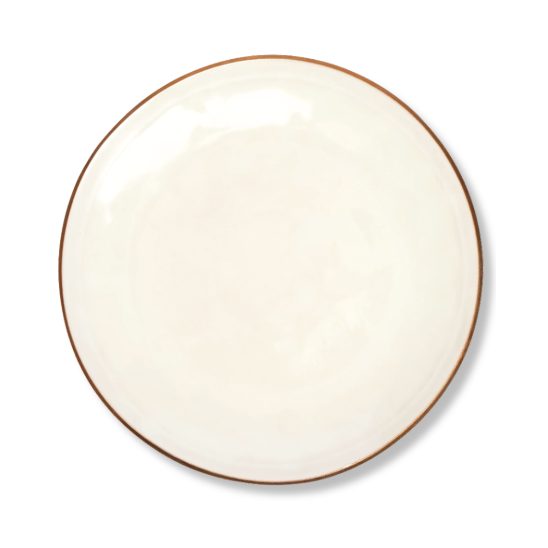 Rent: Natural Blush Gold Edge Charger (32cm)