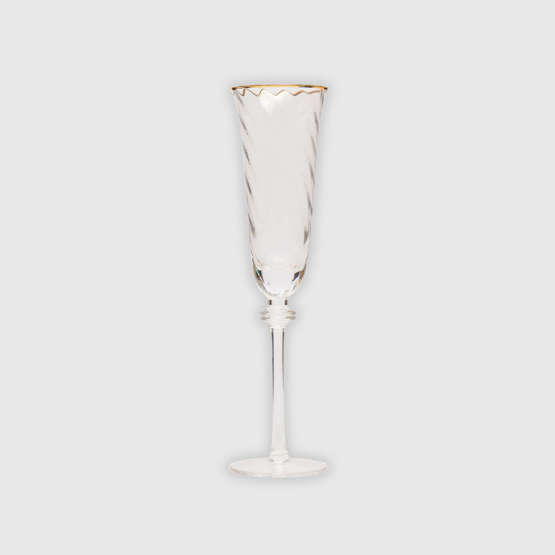 Rent: Gold Rim Champagne Flute