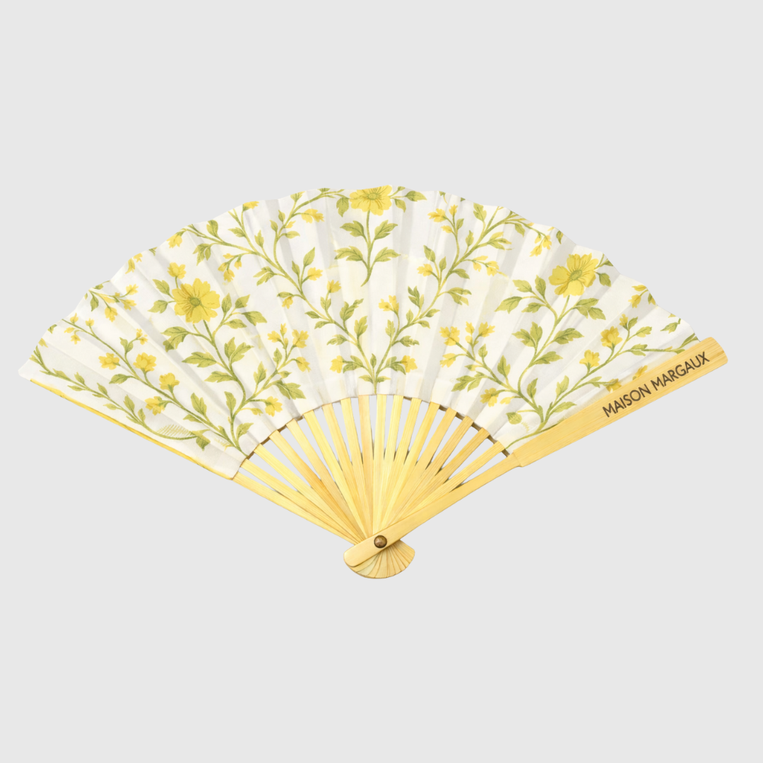 Yellow Meadow Paper Fans (Pack of 10)